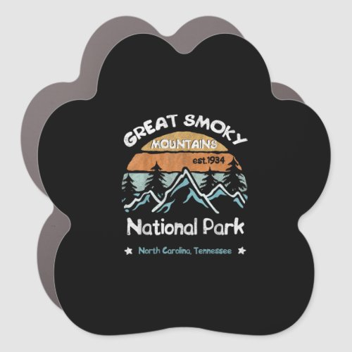 Great Smoky Mountains US National Park Camping Car Magnet