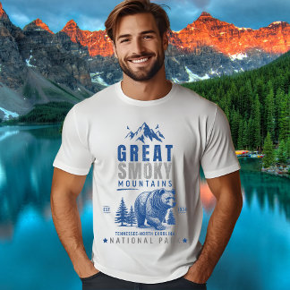 Great Smoky Mountains Vintage Bear Graphic  T-Shirt
