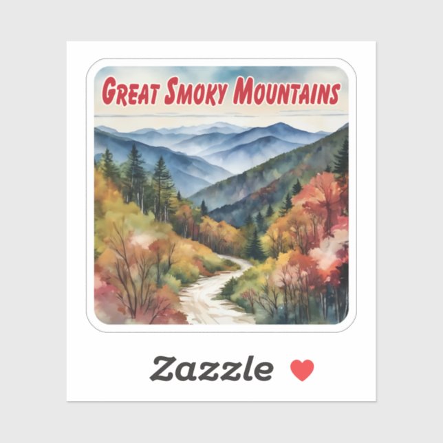 Great Smoky Mountains Watercolor Sticker (Sheet)