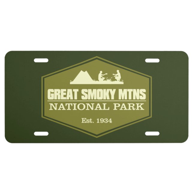 Great Smoky Mtns NP 3 License Plate (Front)
