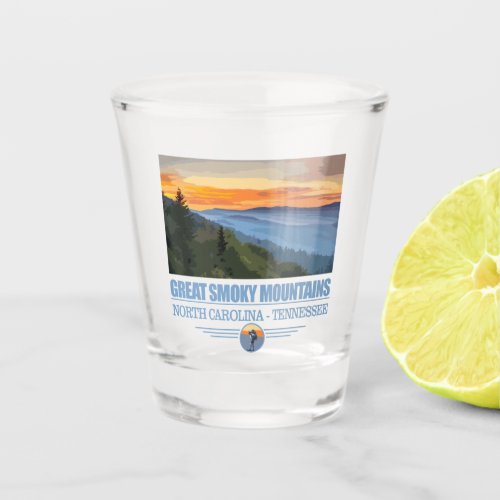 Great Smoky Mtns Shot Glass