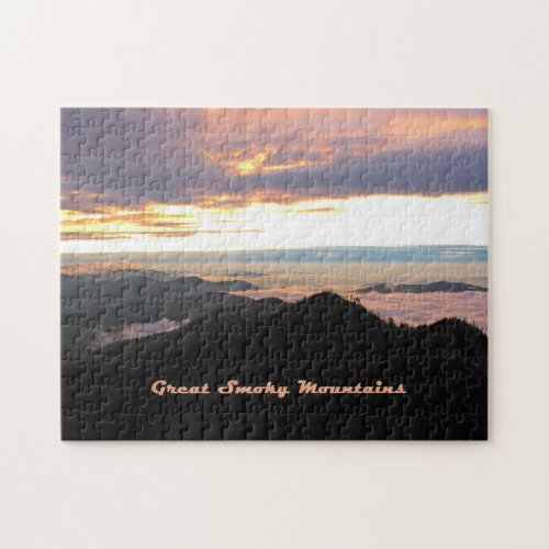 Great Smoky Mtns Sunset Jigsaw Puzzle