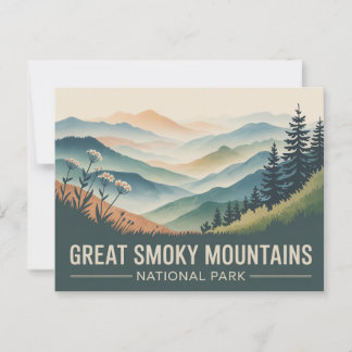 Great Smoky National Park Postcard Vintage