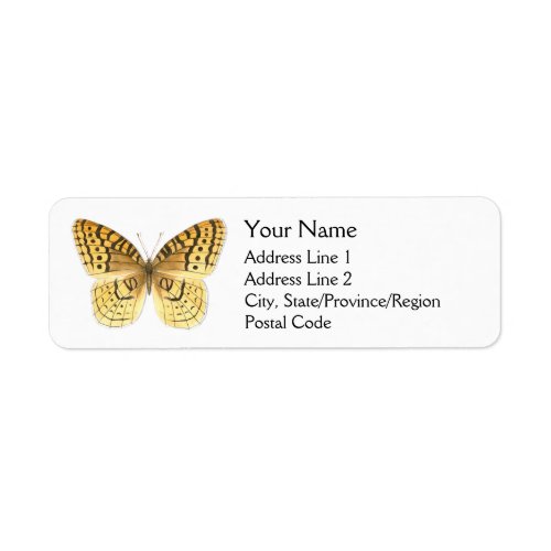 Great Spangled Fritillary Butterfly Address Labels