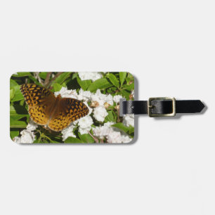 Great Spangled Fritillary on Mountain Laurel Luggage Tag