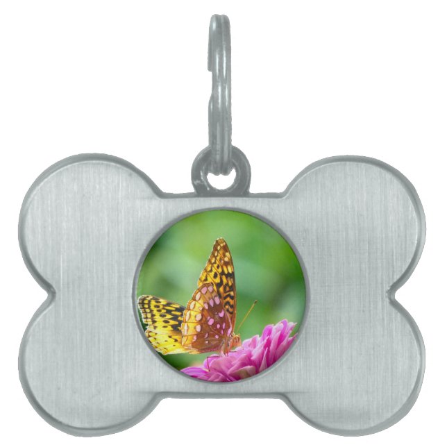 Great Spangled Fritillary Pet Name Tag (Front)