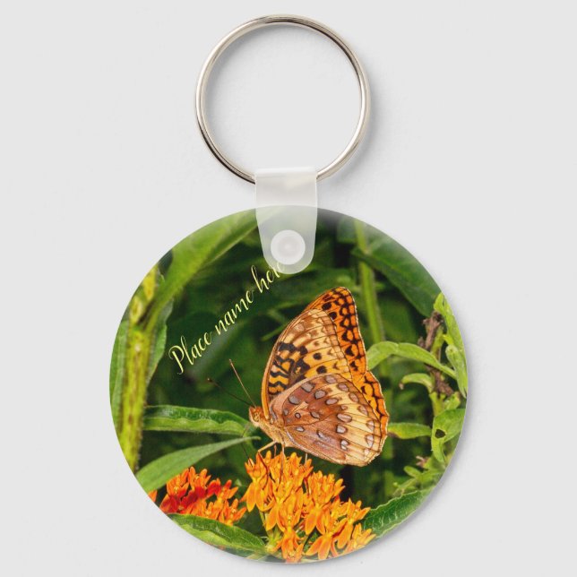 Great-spangled Fritillery Butterfly Keychain (Front)