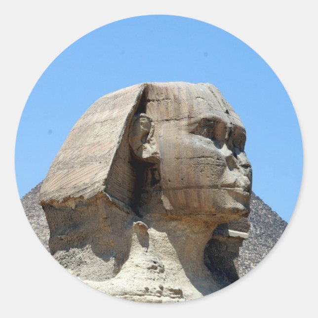 great sphinx giza classic round sticker (Front)