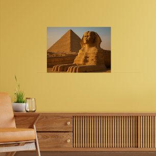 Great Sphinx Giza Pyramids Egypt Art Poster