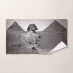 Great Sphinx & Giza Pyramids Necropolis Egypt Hand Towel
