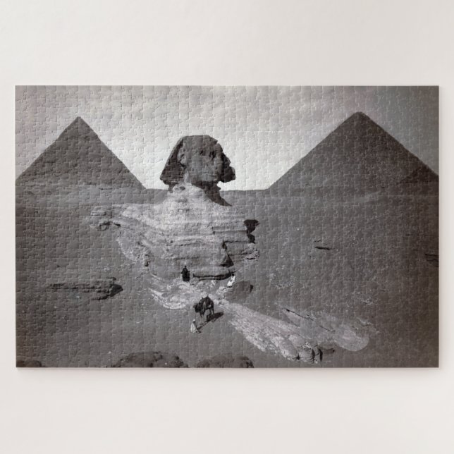 Great Sphinx & Giza Pyramids Necropolis Egypt Jigsaw Puzzle (Horizontal)