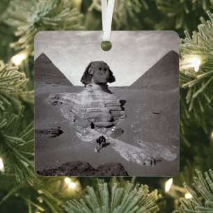 Great Sphinx & Giza Pyramids Necropolis Egypt Metal Ornament
