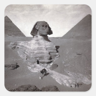 Great Sphinx & Giza Pyramids Necropolis Egypt Square Sticker