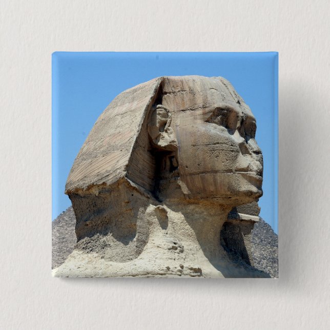 great sphinx head button (Front)