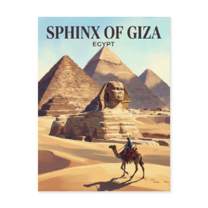Great Sphinx of Giza Egypt Postcard