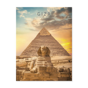 Great sphinx of giza Egypt vintage Middle east Postcard