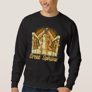 Great Sphinx Of Giza Gold Sphinx Ancient History E Sweatshirt