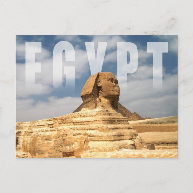 Great Sphinx of Giza in Egypt Postcard (Front)