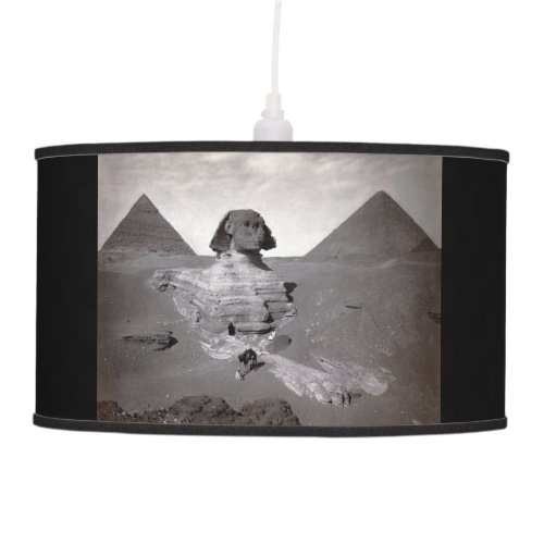 Great Sphinx of Giza Necropolis and Pyramids Ceiling Lamp