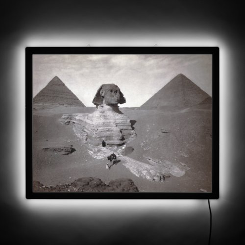 Great Sphinx of Giza Necropolis and Pyramids LED Sign