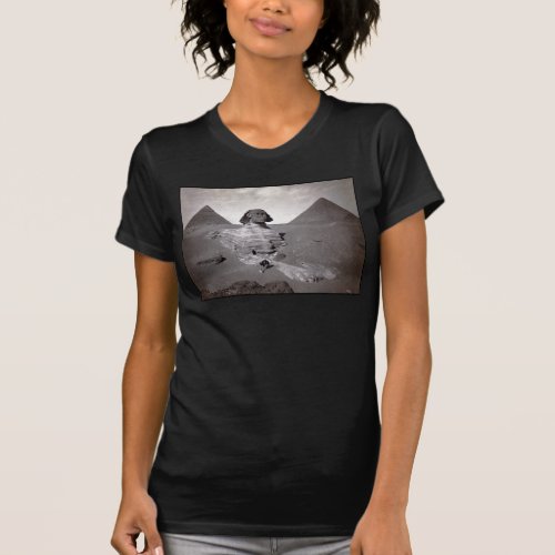 Great Sphinx of Giza Necropolis and Pyramids T_Shirt