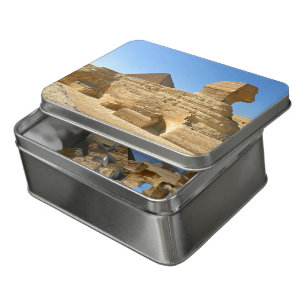 Great Sphinx of Giza with Khafre pyramid - Egypt Jigsaw Puzzle