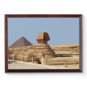 Great Sphinx on the Giza plateau. Egypt, August 20 Award Plaque