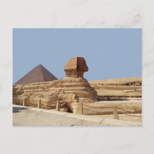 Great Sphinx on the Giza plateau Egypt August 20 Postcard