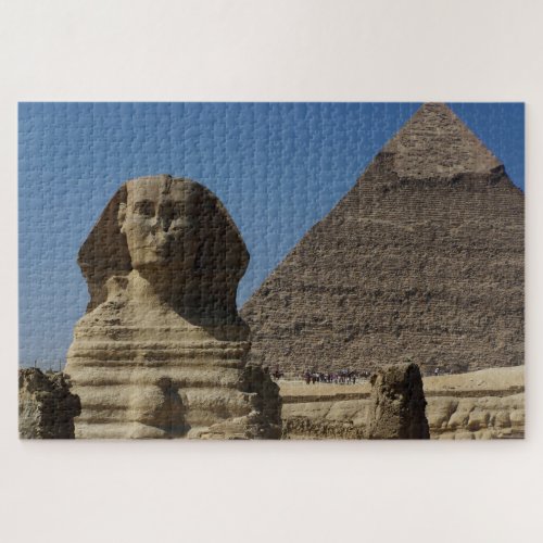 Great Sphinx Statue Cairo Pyramids Egypt Travel Jigsaw Puzzle