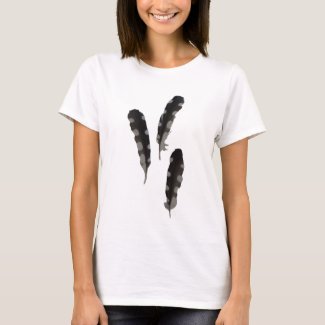 Great Spotted Woodpecker Feathers T-Shirt