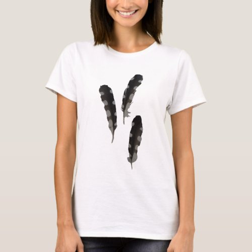 Great Spotted Woodpecker Feathers T_Shirt