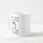 Great Spreadsheets Superpower Mug (Front Left)