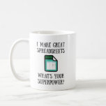 Great Spreadsheets Superpower Mug