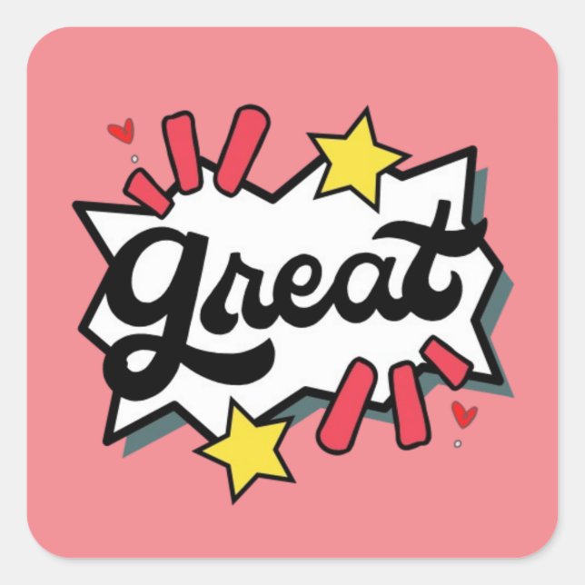 Great Square Sticker (Front)