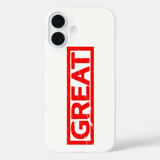 Great Stamp Case-Mate iPhone Case (Back)