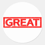 Great Stamp Classic Round Sticker