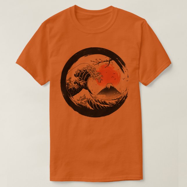 Great Sumi Wave  T-Shirt (Design Front)