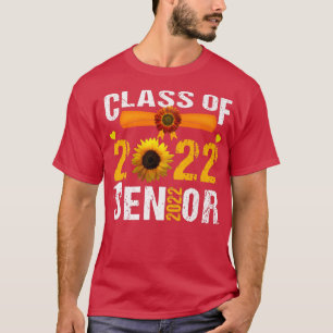 Great Sunflower Class Of 2022 Senior Graduation Gr T-Shirt