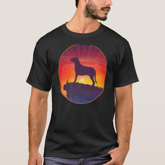 Great Swiss Mountain Dog Sunset T-Shirt (Front)