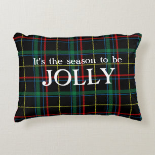 Great Tartan Plaid Tees The Season Christmas Accent Pillow