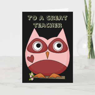 Great Teacher Thank You Card