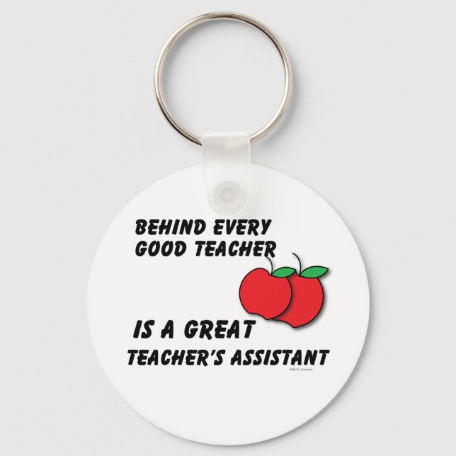 Great Teacher's Assistant Keychain (Front)