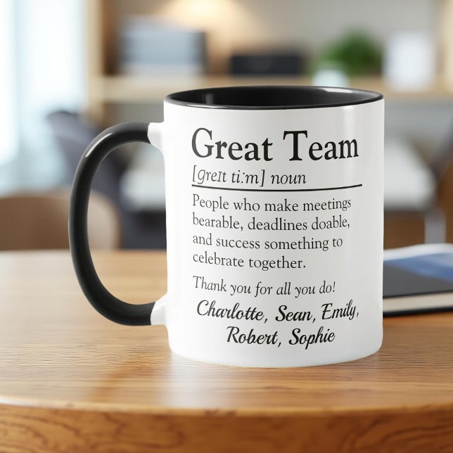 Great Team – Personalized Coworker Appreciation Mug (Creator Uploaded)