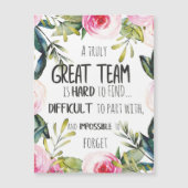 Great Team thank you gift Amazing team quote (Front)