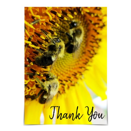 Great Teamwork Bumblebee Thank You Card