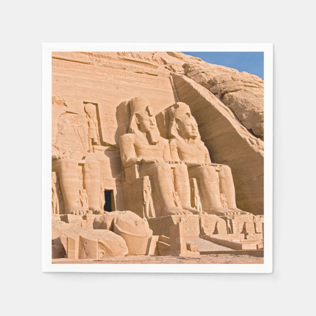 Great Temple of Abu Simbel - Ramses II - Egypt Napkins (Front)