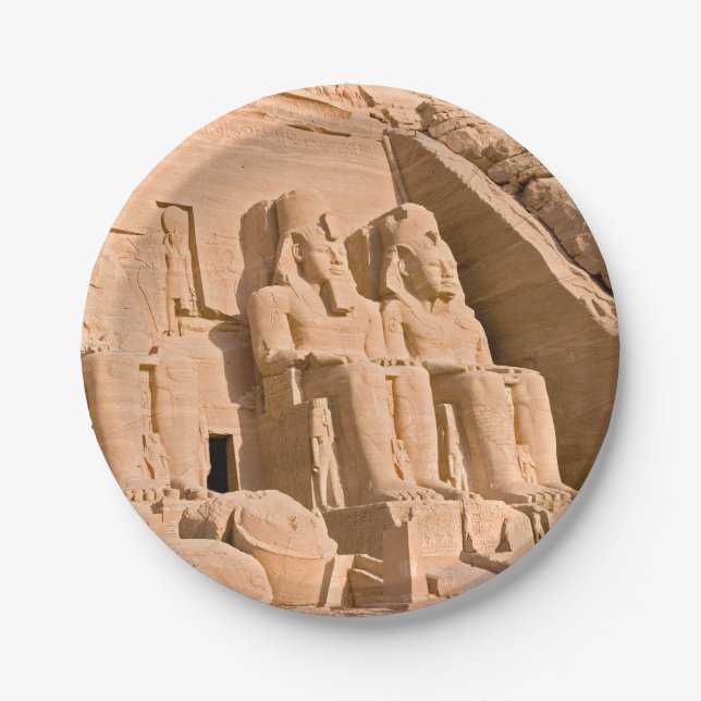 Great Temple of Abu Simbel - Ramses II - Egypt Paper Plates (Front)