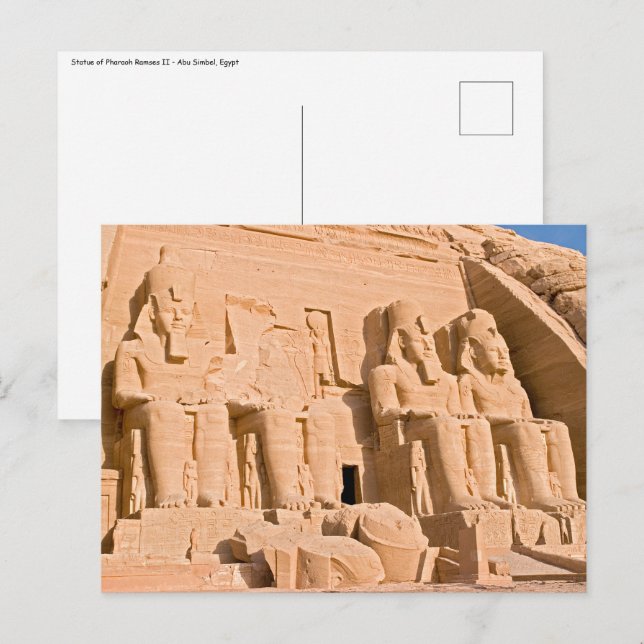 Great Temple of Abu Simbel - Ramses II - Egypt Postcard (Front/Back)