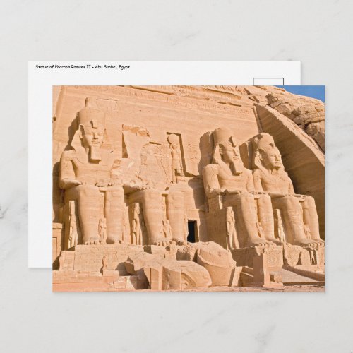 Great Temple of Abu Simbel _ Ramses II _ Egypt Postcard