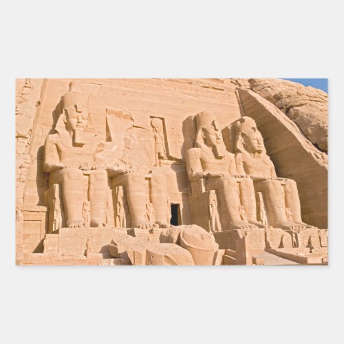 Great Temple of Abu Simbel _ Ramses II _ Egypt Rectangular Sticker